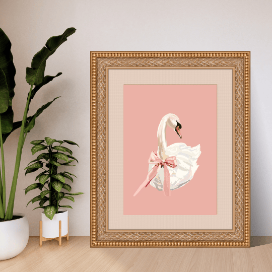 Bailey Made Art Co Lovely Swan Art Print Art