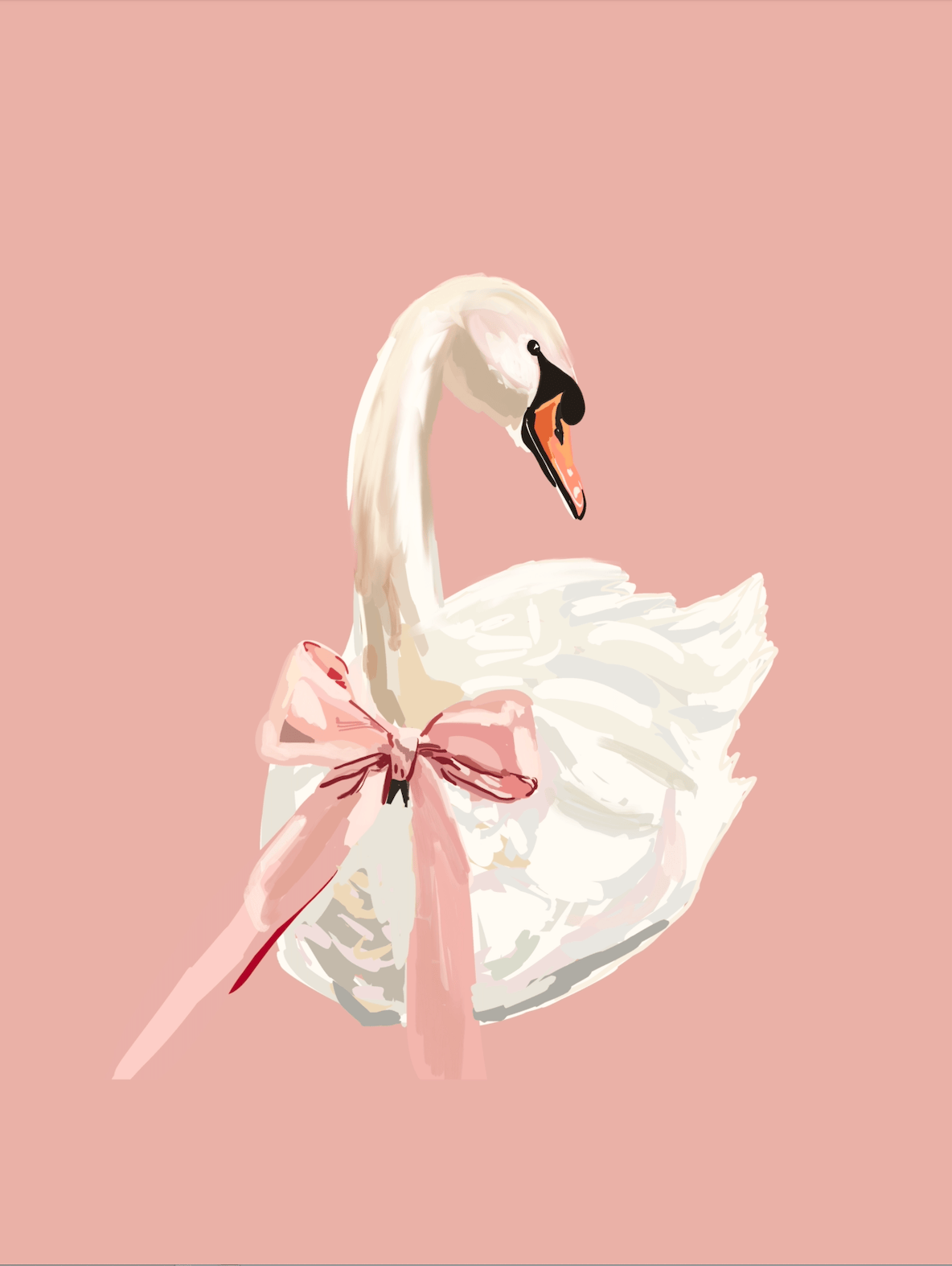 Bailey Made Art Co Lovely Swan Art Print Art