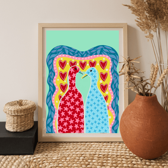 Bailey Made Art Co Lucky Ducks Art Print Art