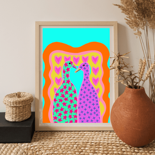 Bailey Made Art Co Lucky Ducks Art Print Art