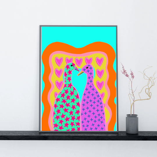 Bailey Made Art Co Lucky Ducks Art Print Art