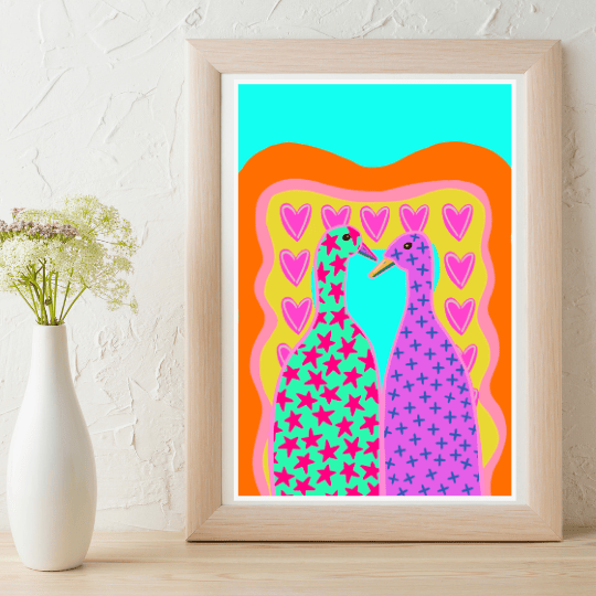 Bailey Made Art Co Lucky Ducks Art Print Art