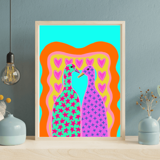 Bailey Made Art Co Lucky Ducks Art Print Art
