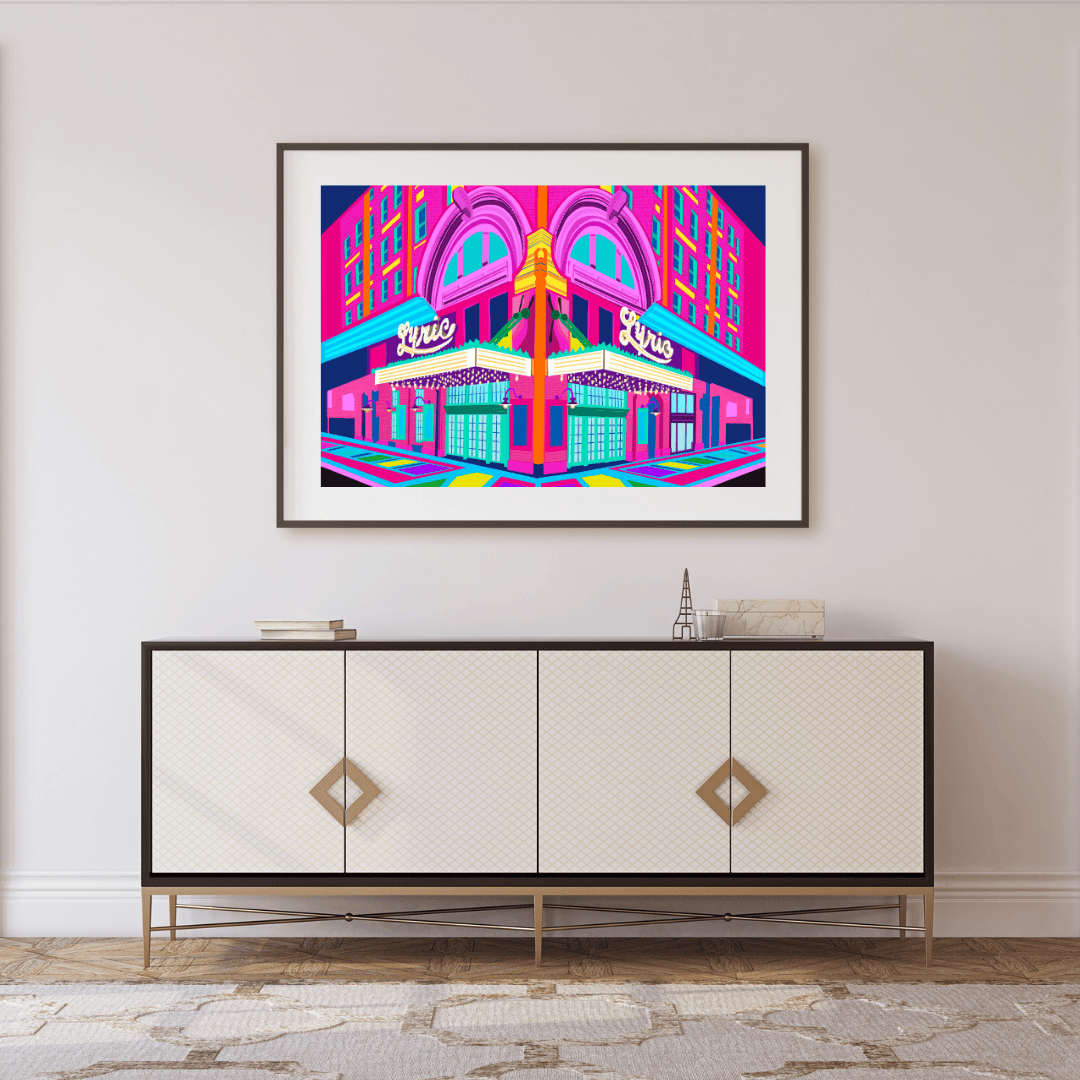 Bailey Made Art Co Lyric Bham Historic Theater Art Print Art