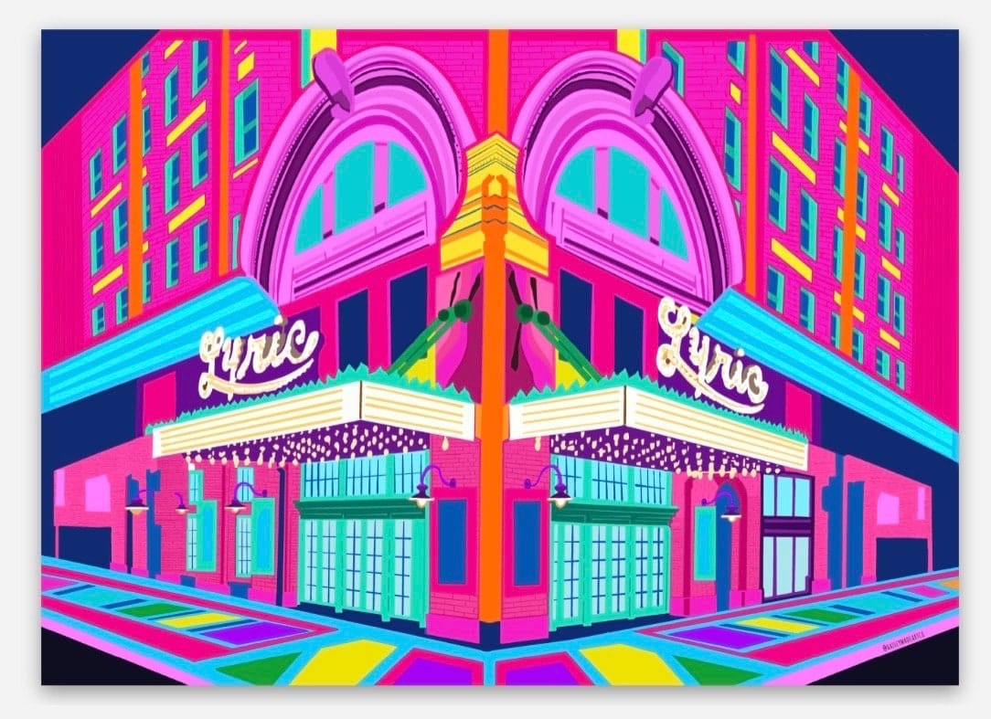 Bailey Made Art Co Lyric Theater Sticker Sticker