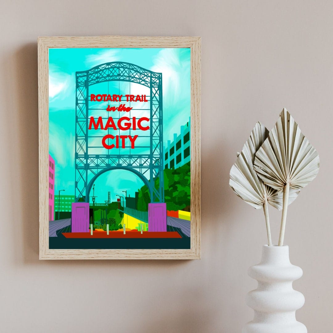 Bailey Made Art Co Magic City Art Print (Blue Palette) Art