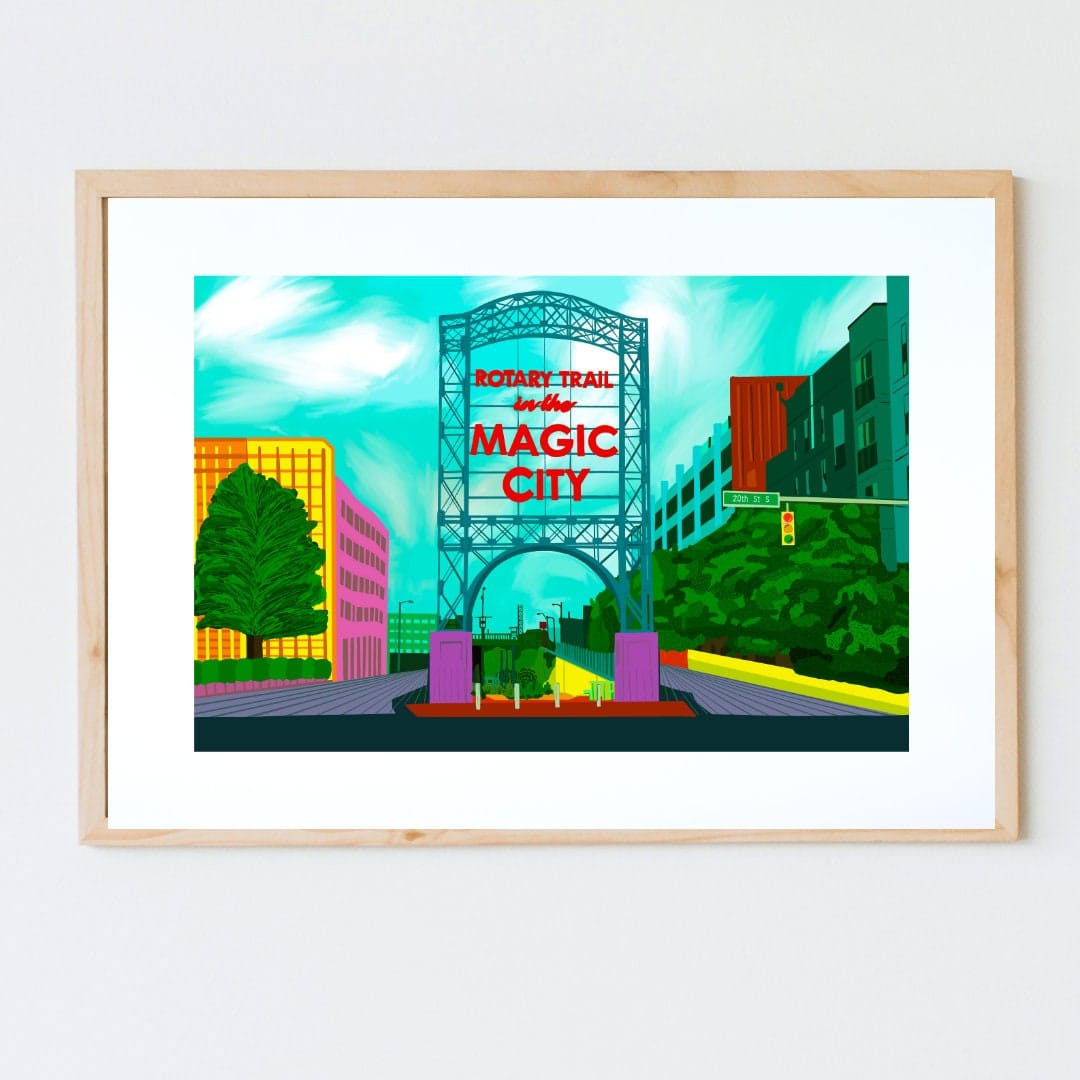 Bailey Made Art Co Magic City Art Print (Blue Palette) Art