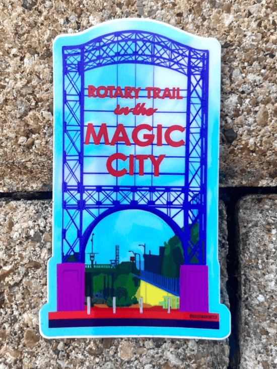 Bailey Made Art Co Magic City Birmingham Vinyl Sticker Sticker
