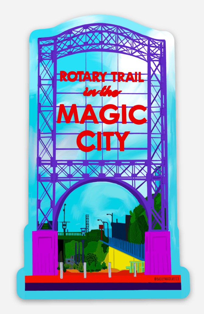 Bailey Made Art Co Magic City Birmingham Vinyl Sticker Sticker