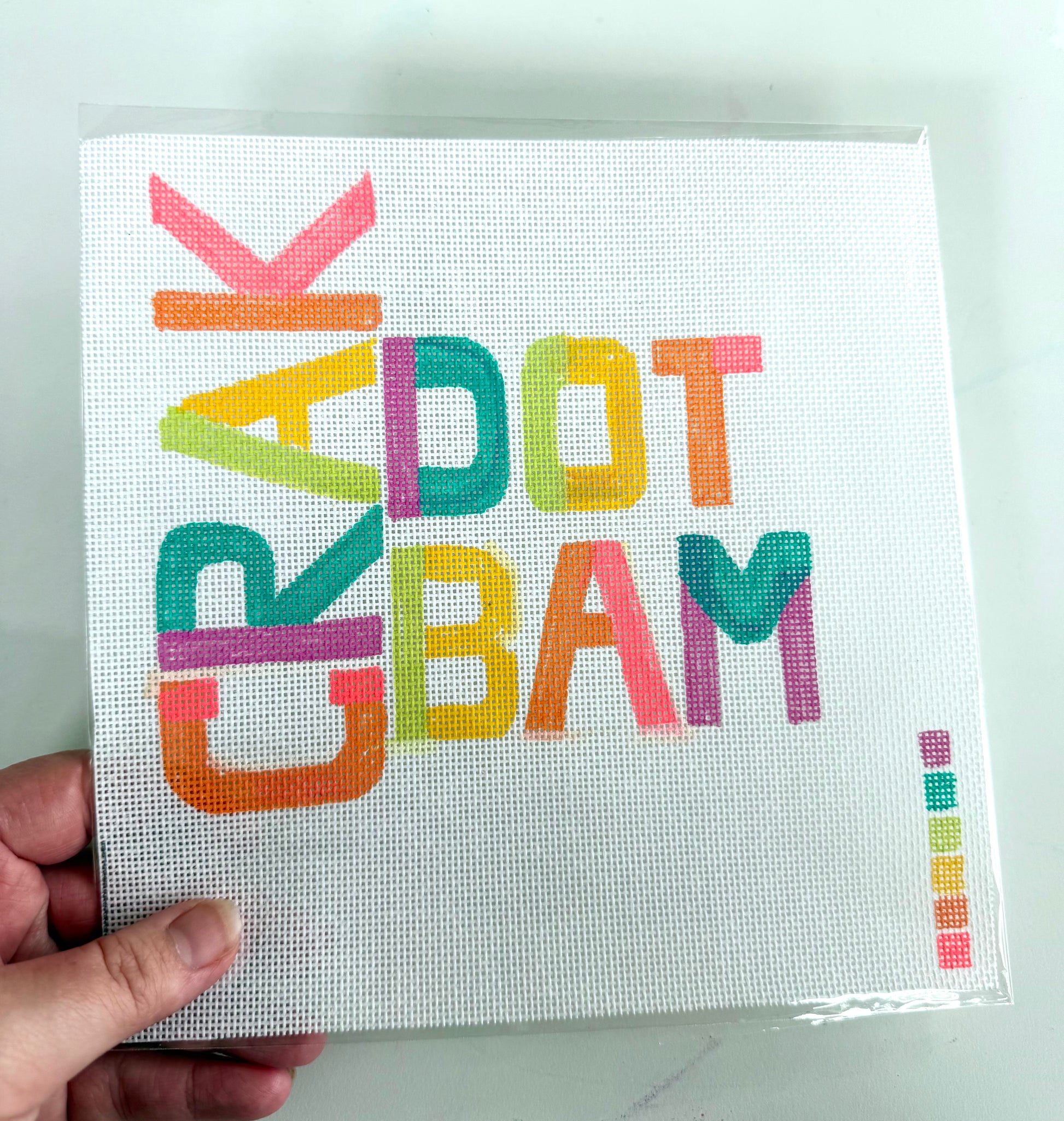 Bailey Made Art Co Mahjong Needlepoint Canvas Dot Bam Crak Art