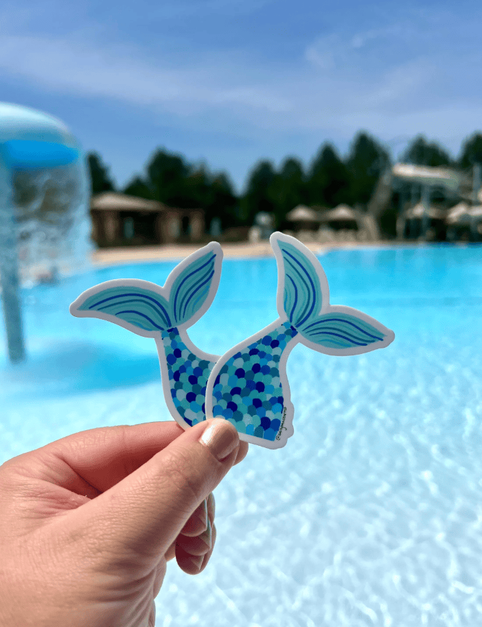 Bailey Made Art Co Mermaid Tail Vinyl Sticker Sticker