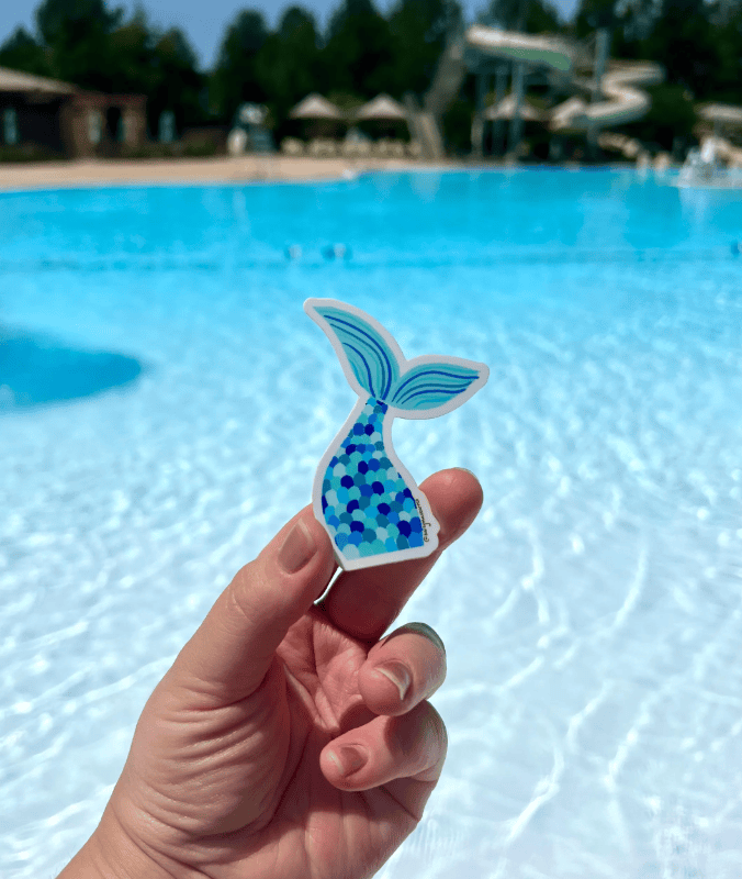 Bailey Made Art Co Mermaid Tail Vinyl Sticker Sticker