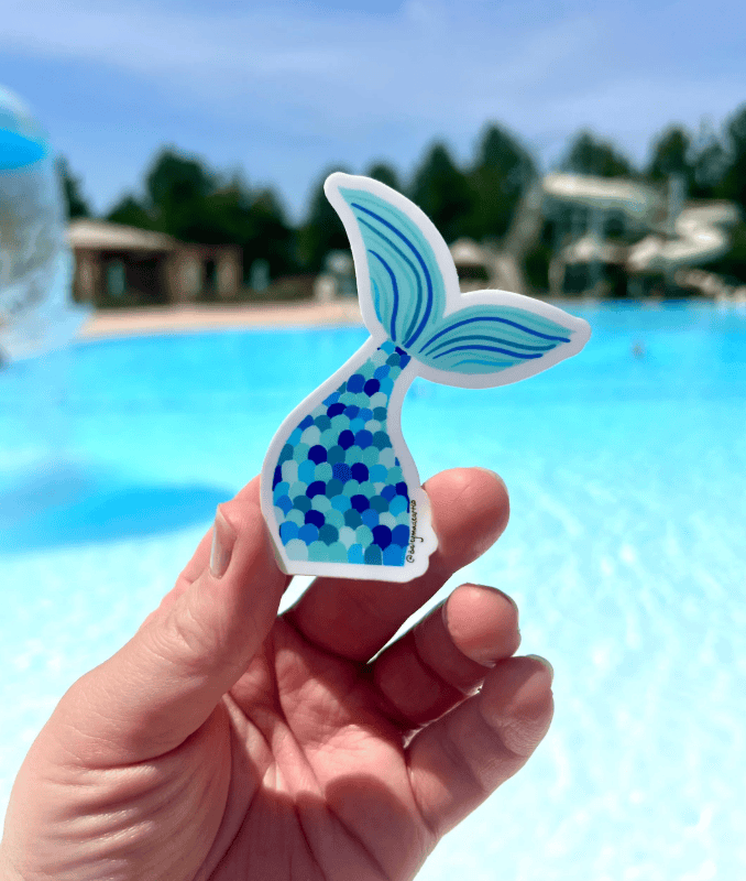 Bailey Made Art Co Mermaid Tail Vinyl Sticker Sticker