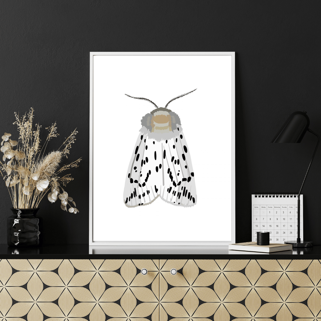 Bailey Made Art Co Miss Dotty Moth Art Print Art