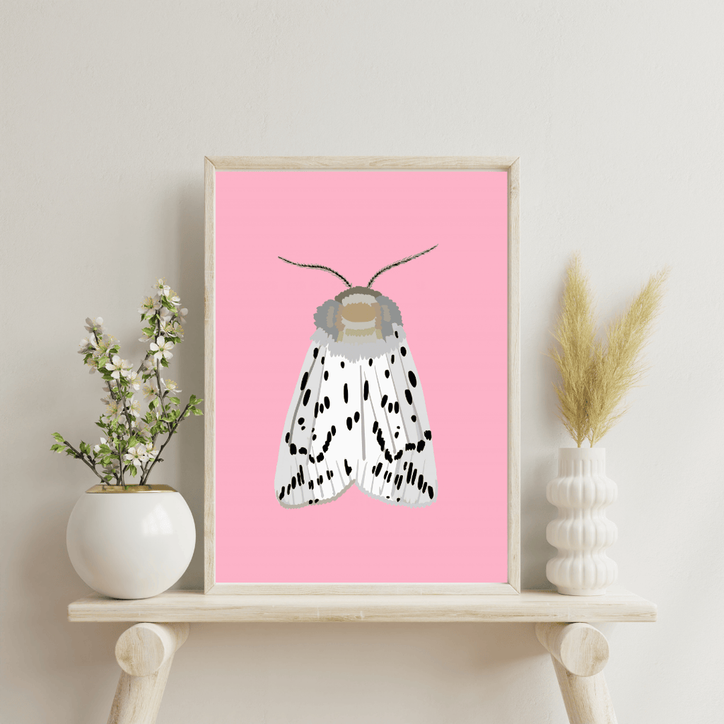 Bailey Made Art Co Miss Dotty Moth Art Print Art