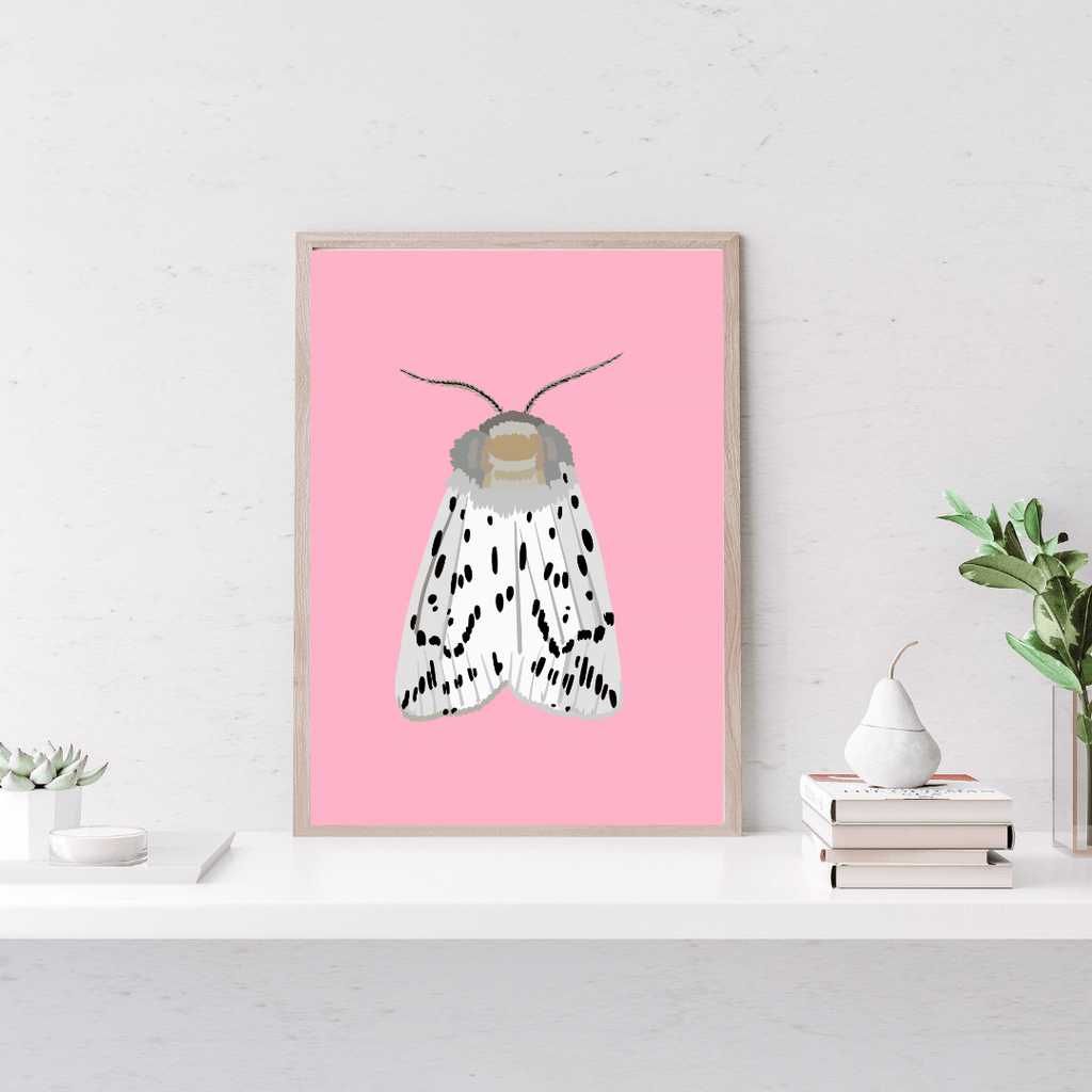 Bailey Made Art Co Miss Dotty Moth Art Print Art