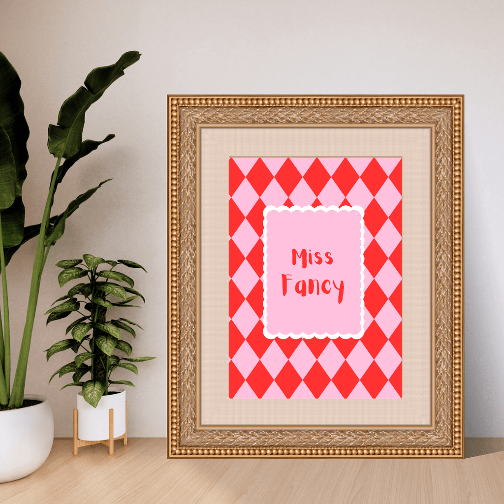 Bailey Made Art Co Miss Fancy Art Print Art