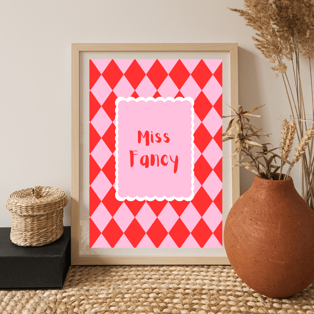 Bailey Made Art Co Miss Fancy Art Print Art