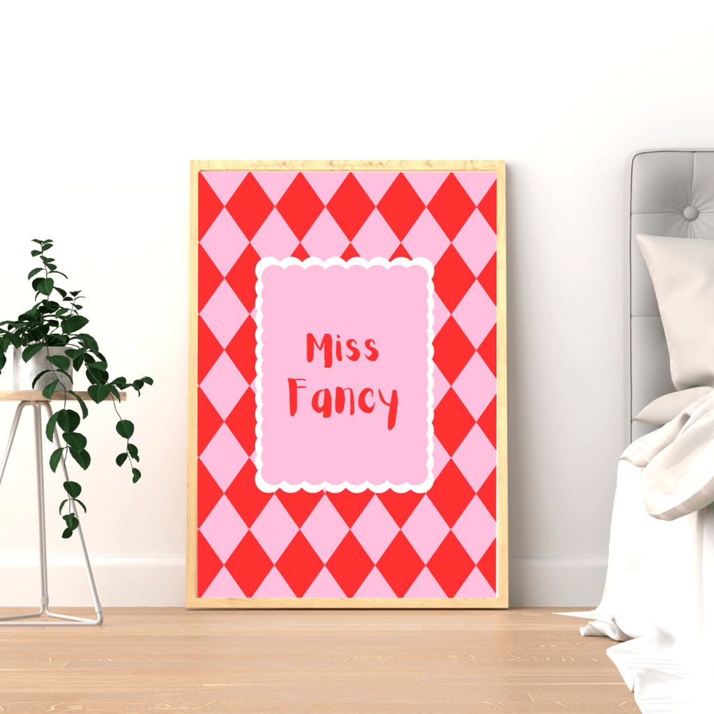 Bailey Made Art Co Miss Fancy Art Print Art