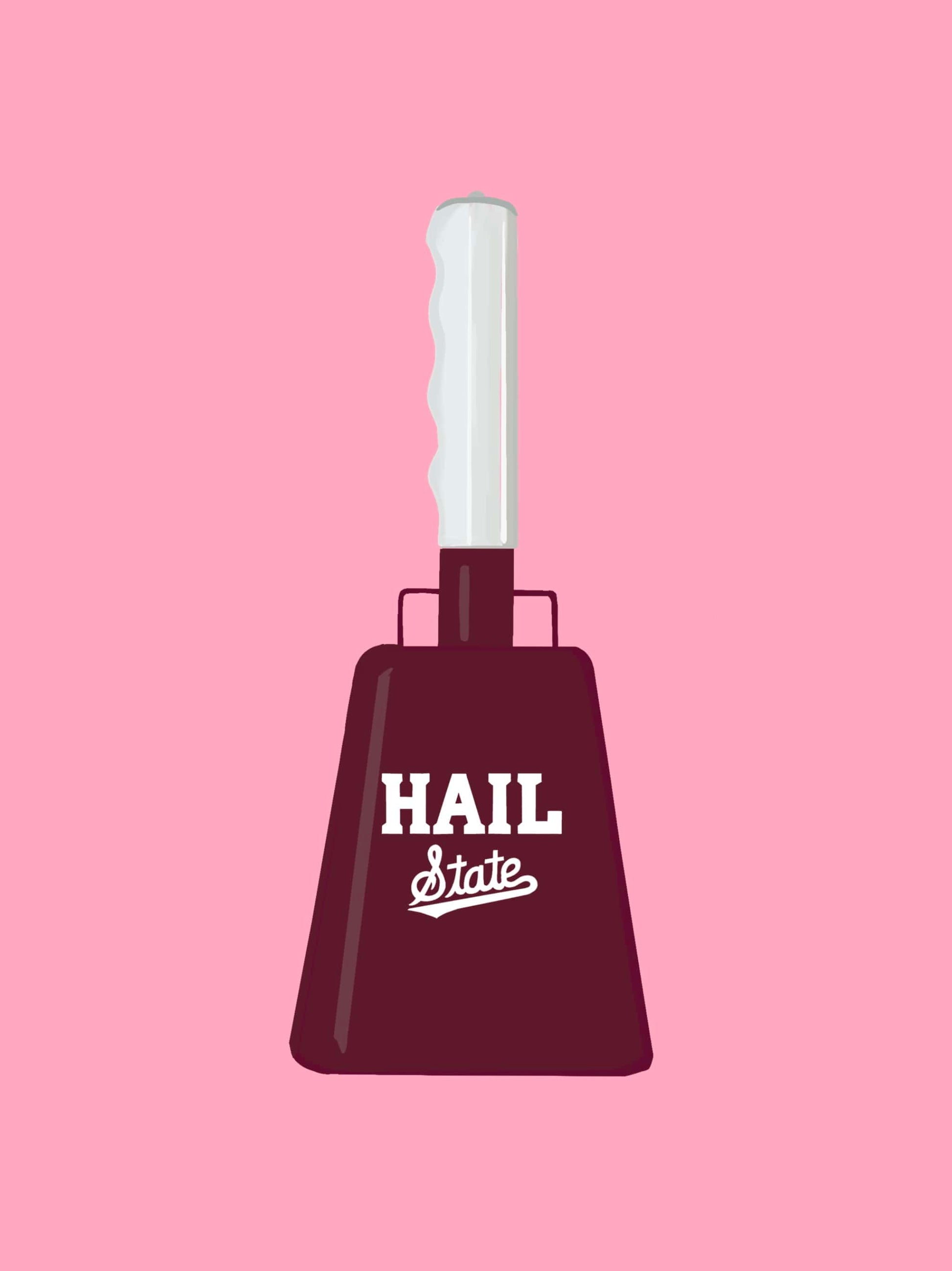 Bailey Made Art Co Mississippi State Cowbell Art Print Art
