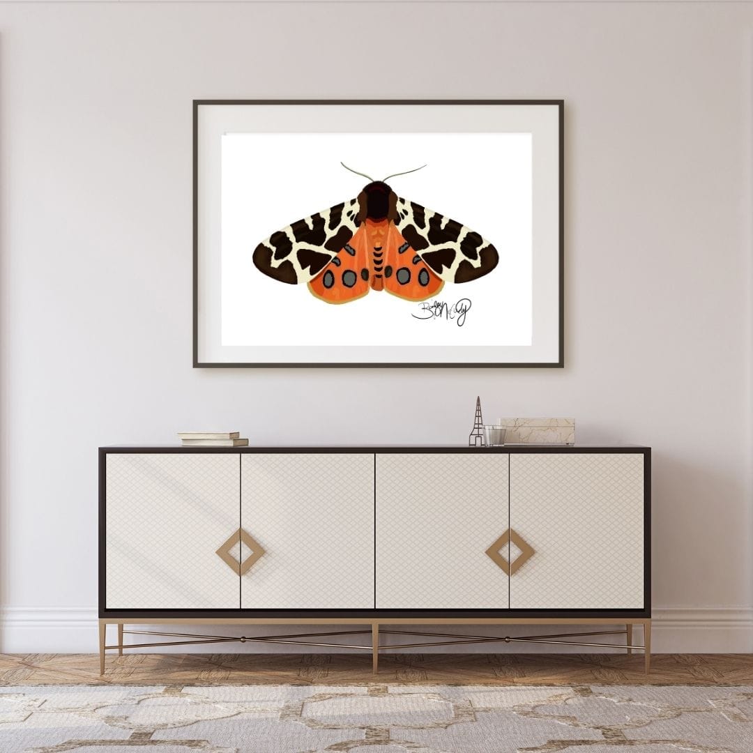 Bailey Made Art Co Moth Print "Tiger Moth" Art