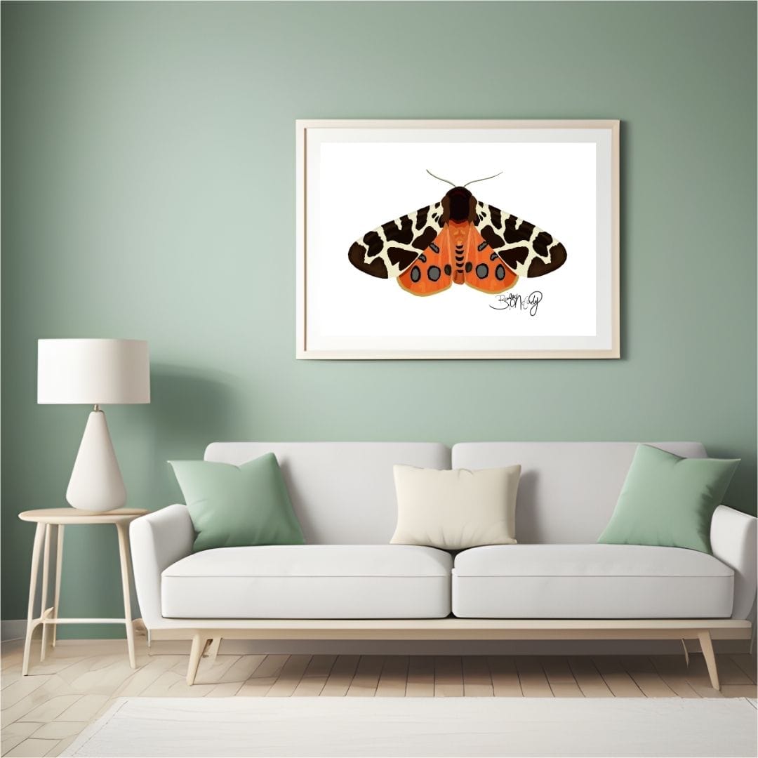 Bailey Made Art Co Moth Print "Tiger Moth" Art