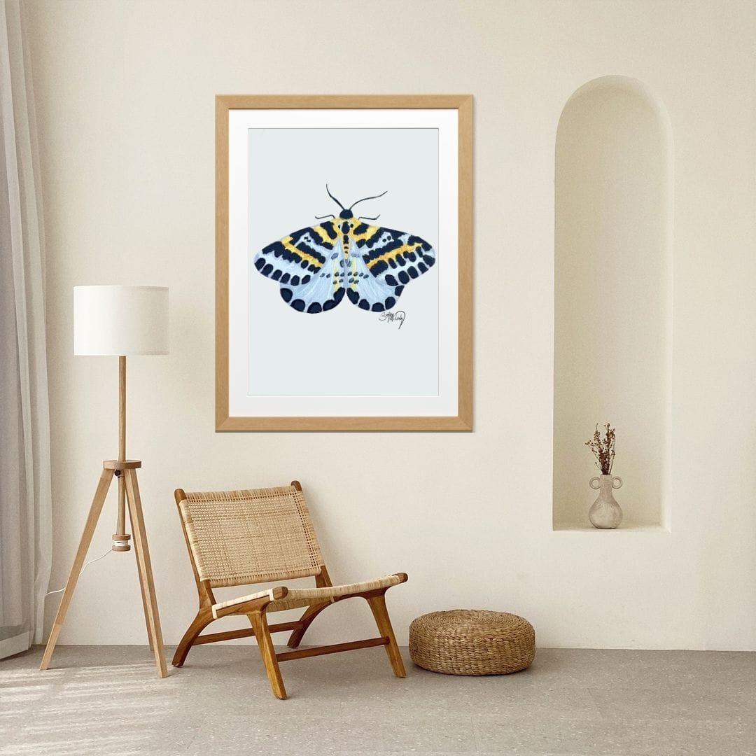 Bailey Made Art Co Moth- Spotted Moth Art Print Art