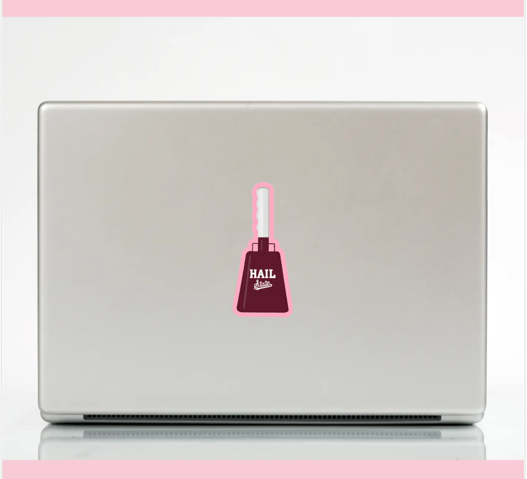 Bailey Made Art Co MSU Hail State Cowbell Sticker Sticker