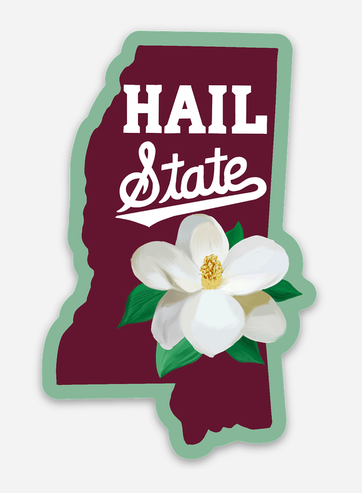 Bailey Made Art Co MSU Hail State Vinyl Sticker Sticker