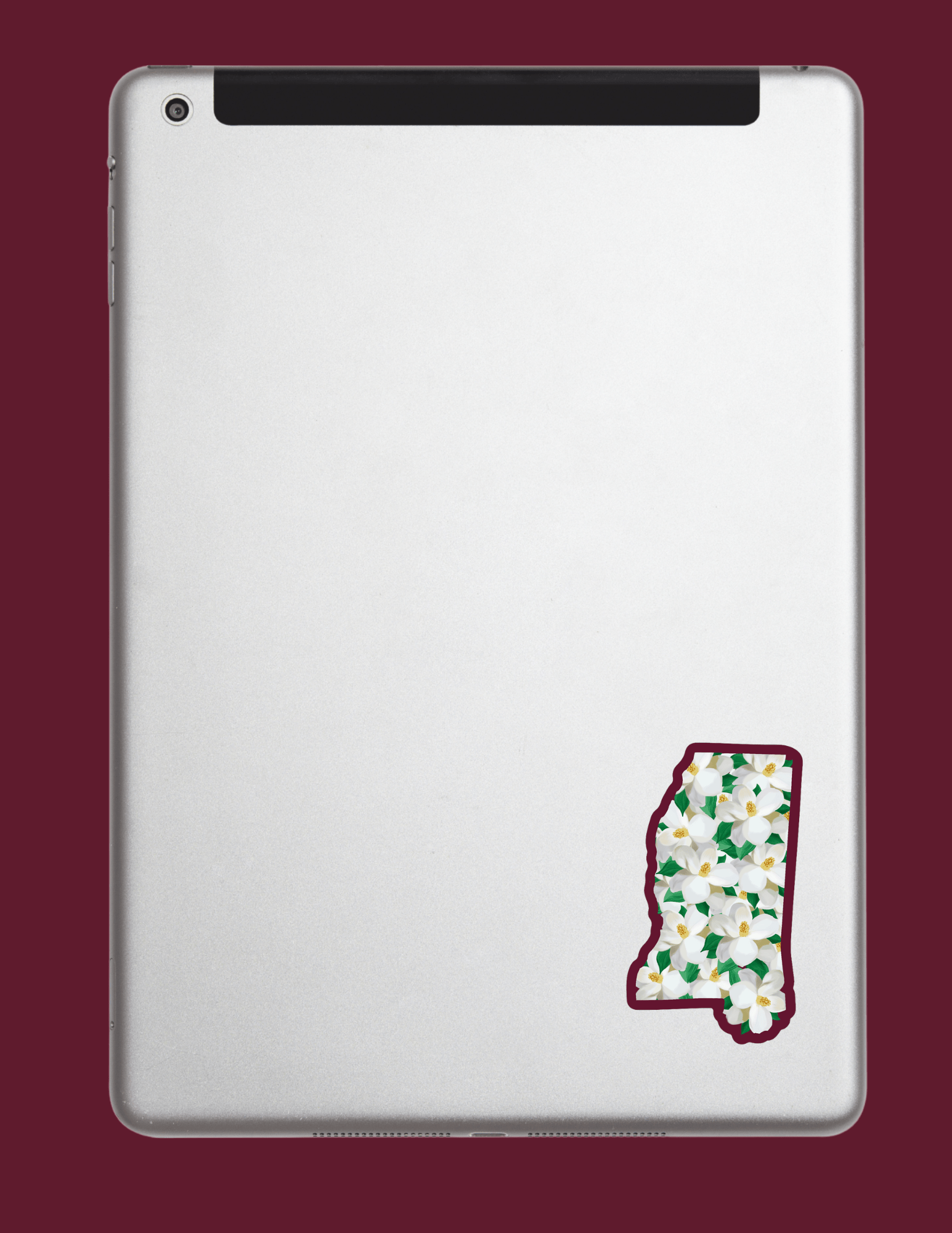 Bailey Made Art Co MSU Mississippi State Magnolia Vinyl Sticker Sticker