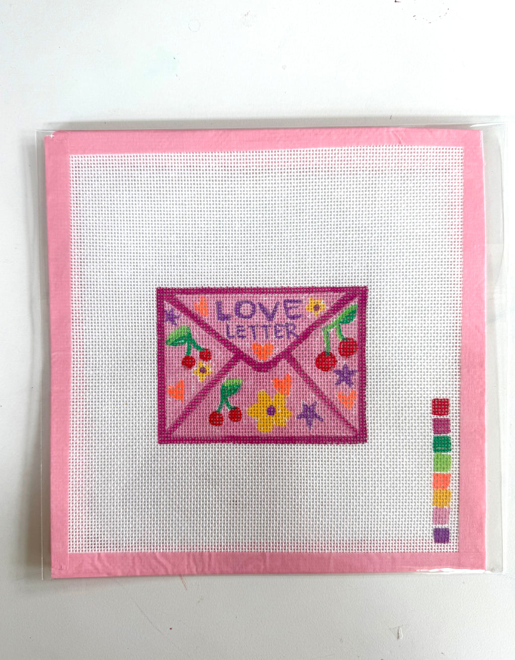 Bailey Made Art Co Needlepoint Canvas Love Letter Art