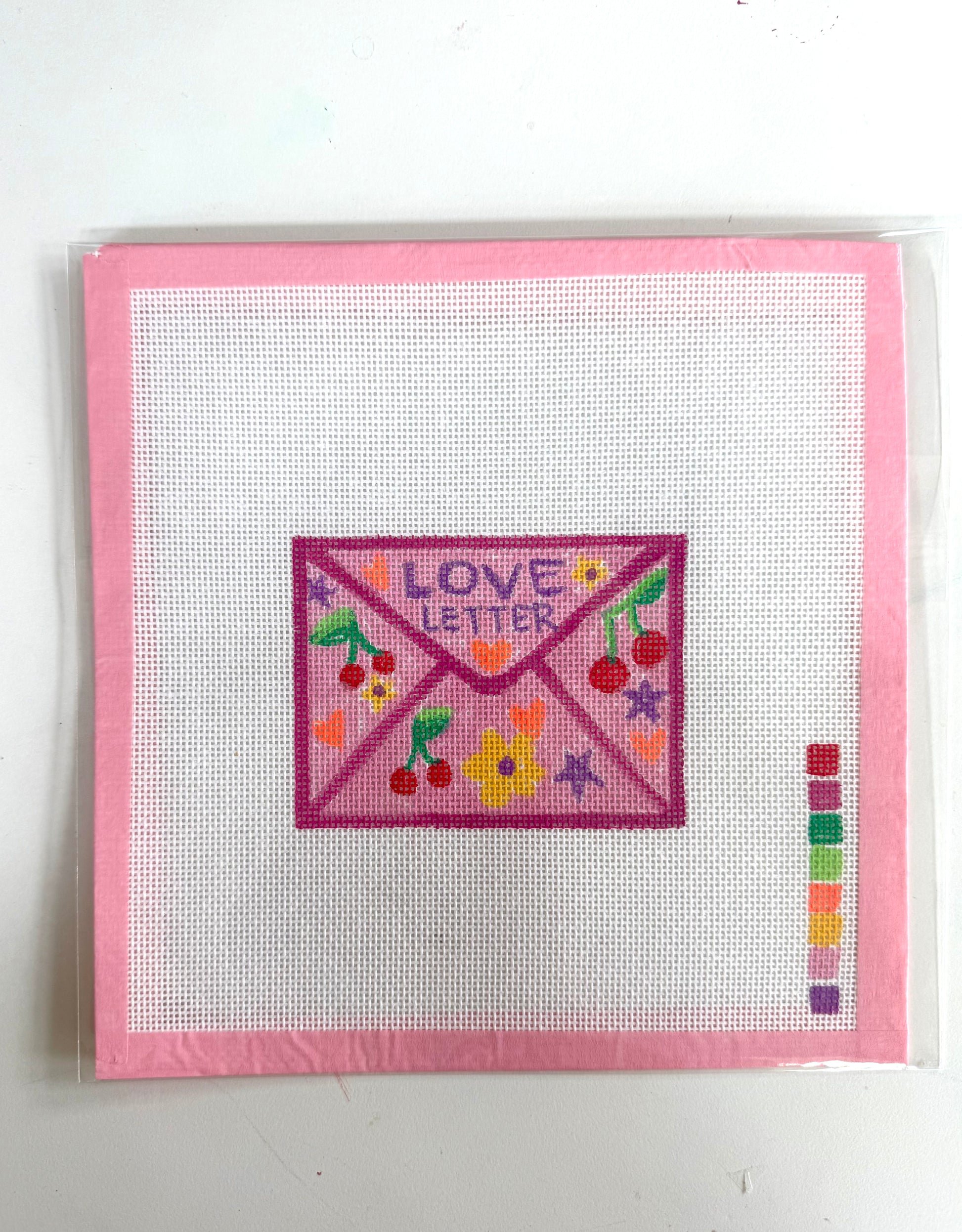 Bailey Made Art Co Needlepoint Canvas Love Letter Art