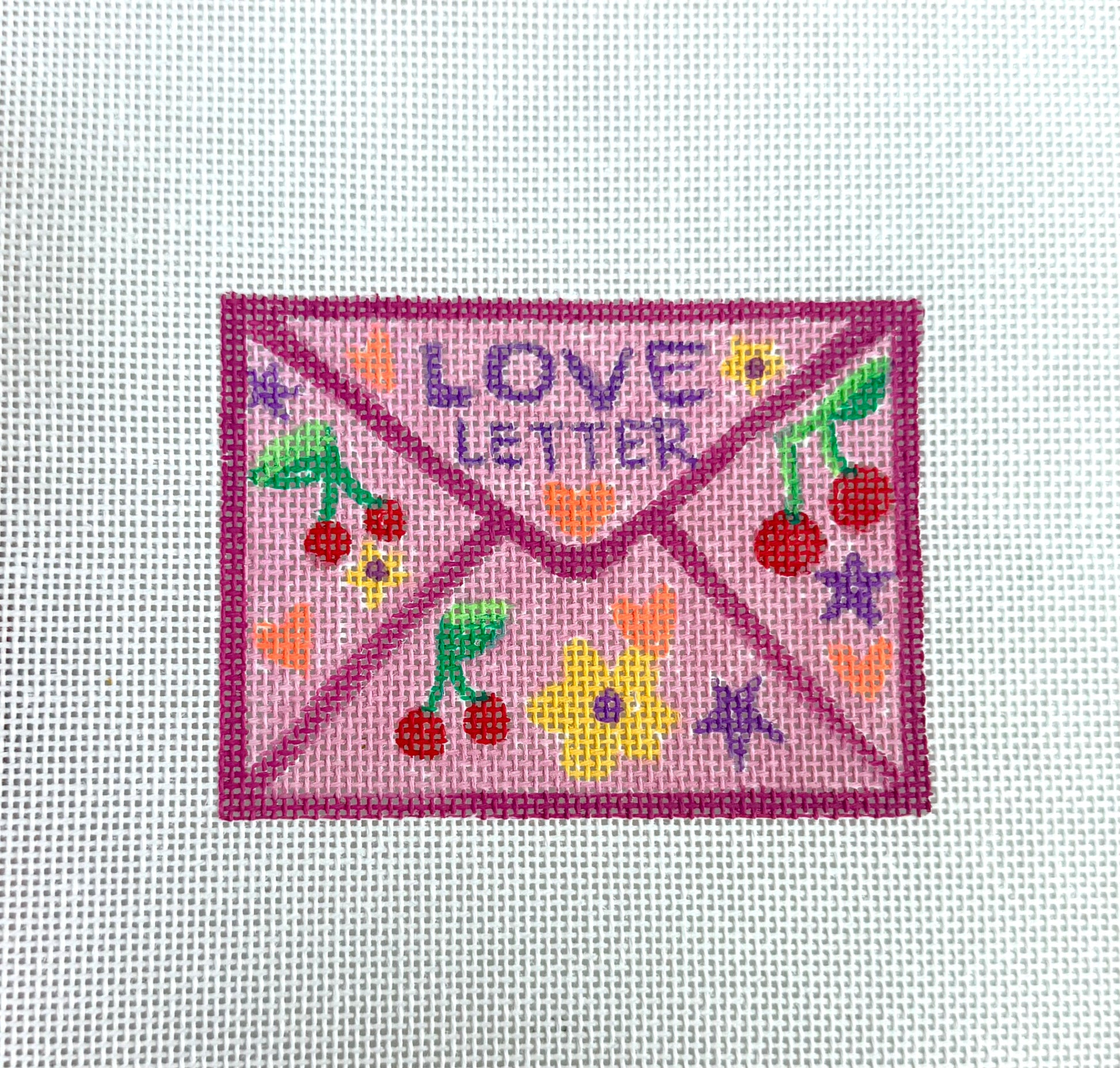 Bailey Made Art Co Needlepoint Canvas Love Letter Art
