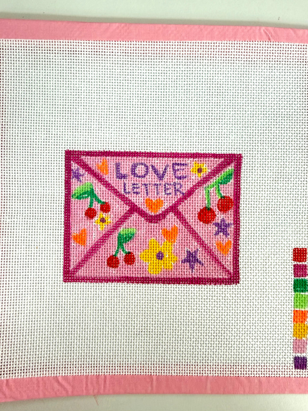 Bailey Made Art Co Needlepoint Canvas Love Letter Art