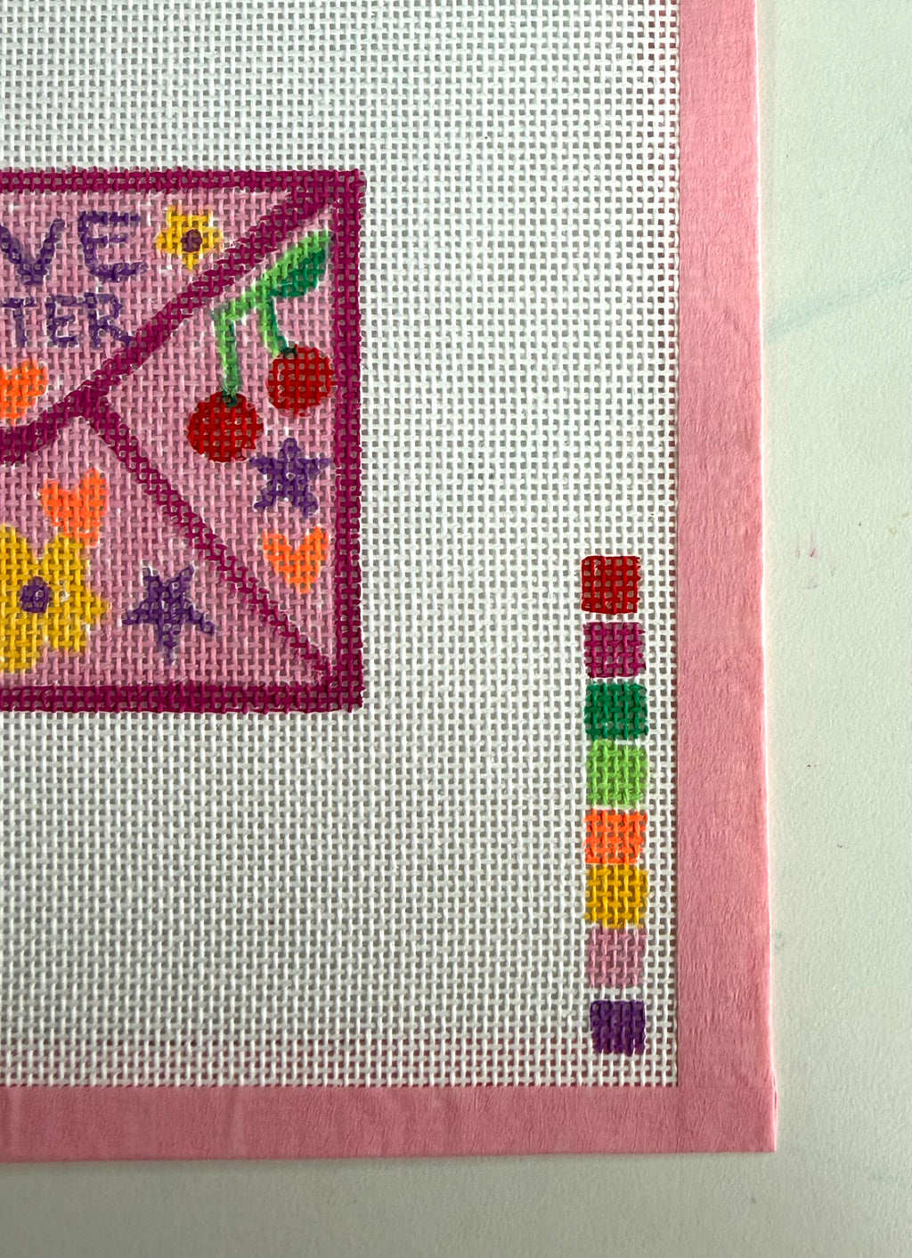 Bailey Made Art Co Needlepoint Canvas Love Letter Art