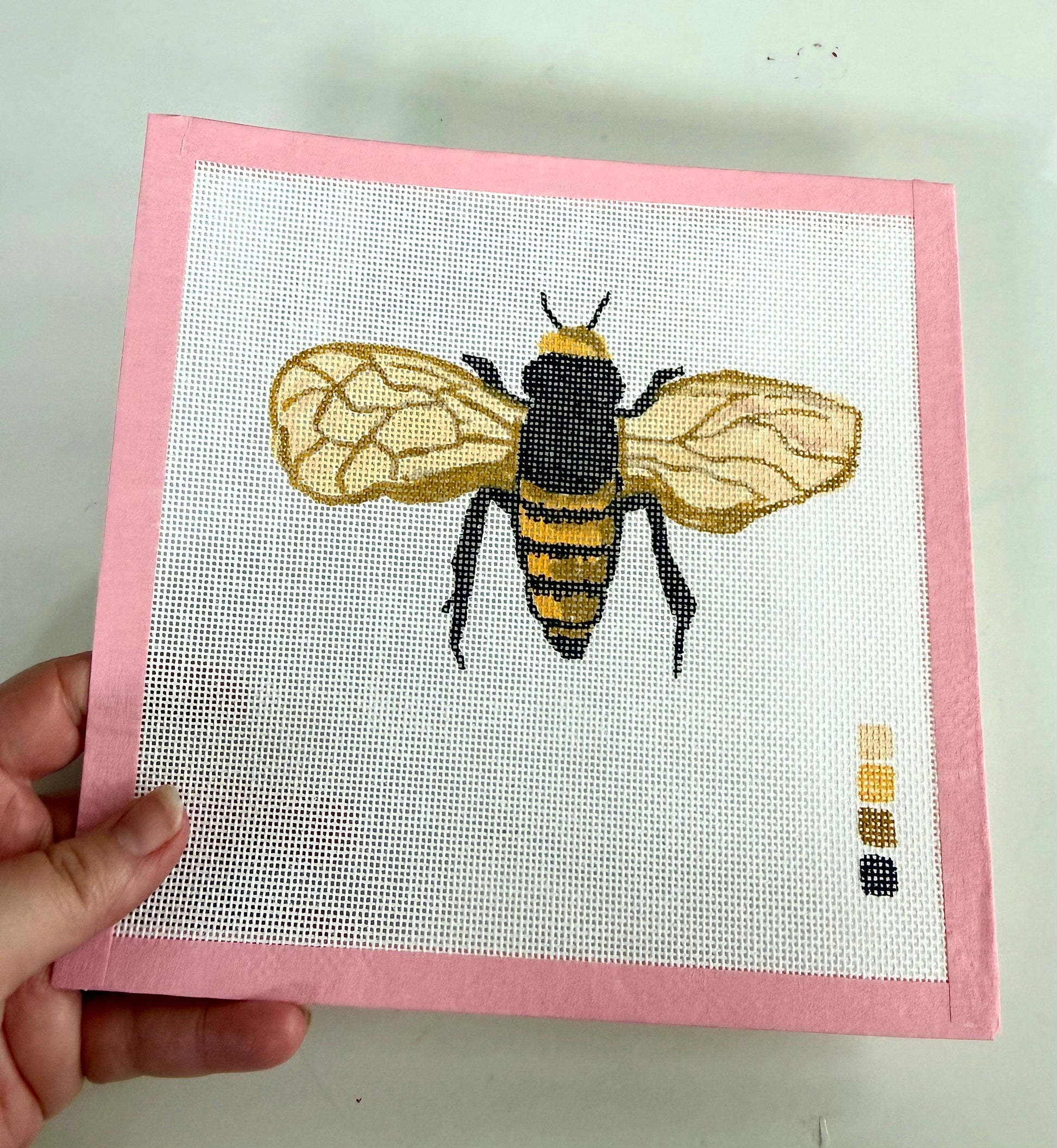 Bailey Made Art Co Needlepoint Canvas Queen Bee Art