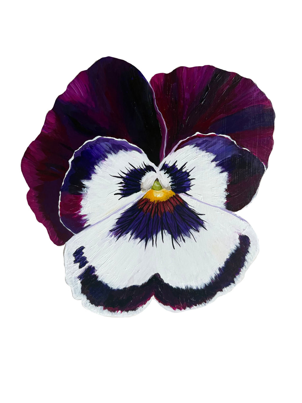 Bailey Made Art Co Pansy Art Print- Midnight Purple Art