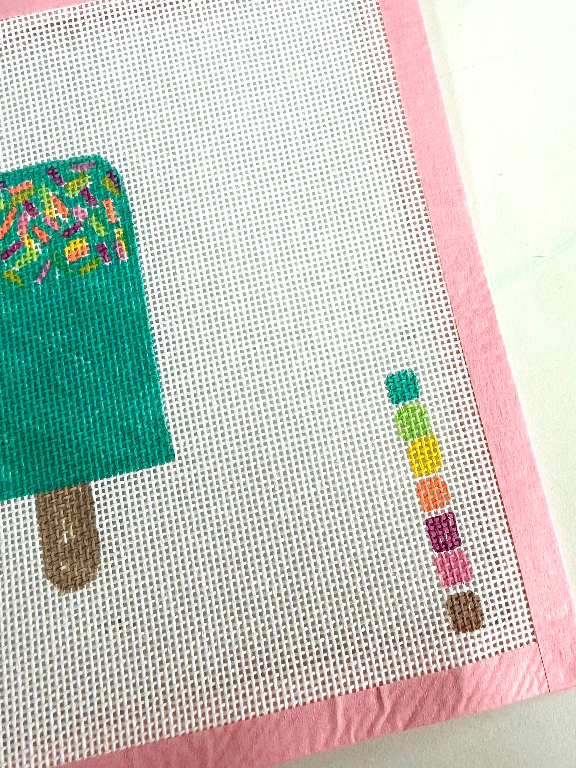 Bailey Made Art Co Popsicle Party Needlepoint Canvas Art