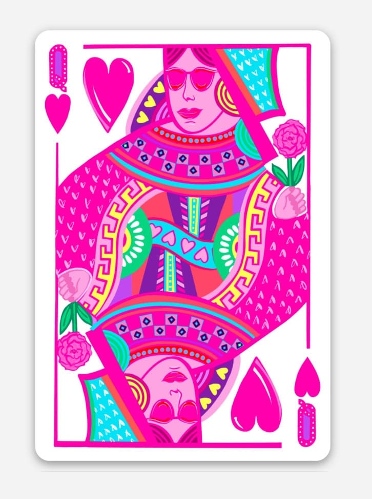 Bailey Made Art Co Queen of Hearts Sticker Sticker
