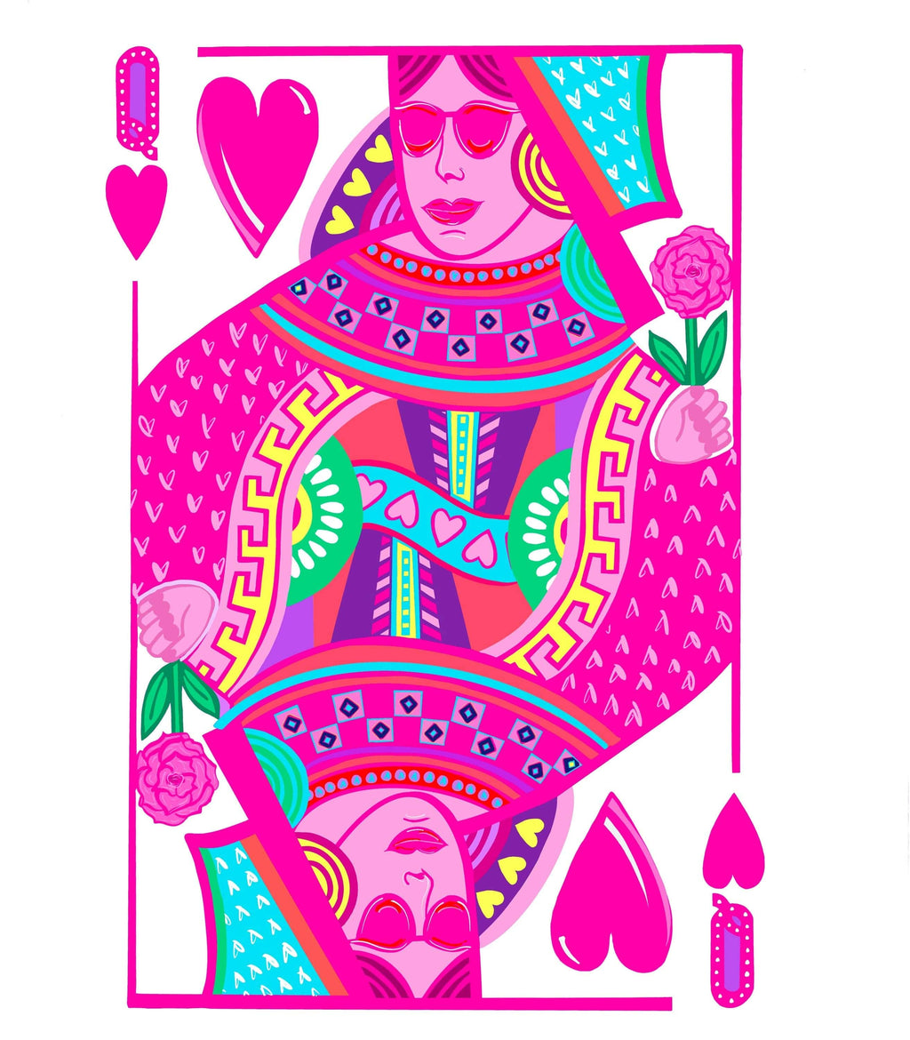 Bailey Made Art Co Queen of Hearts Sticker Sticker