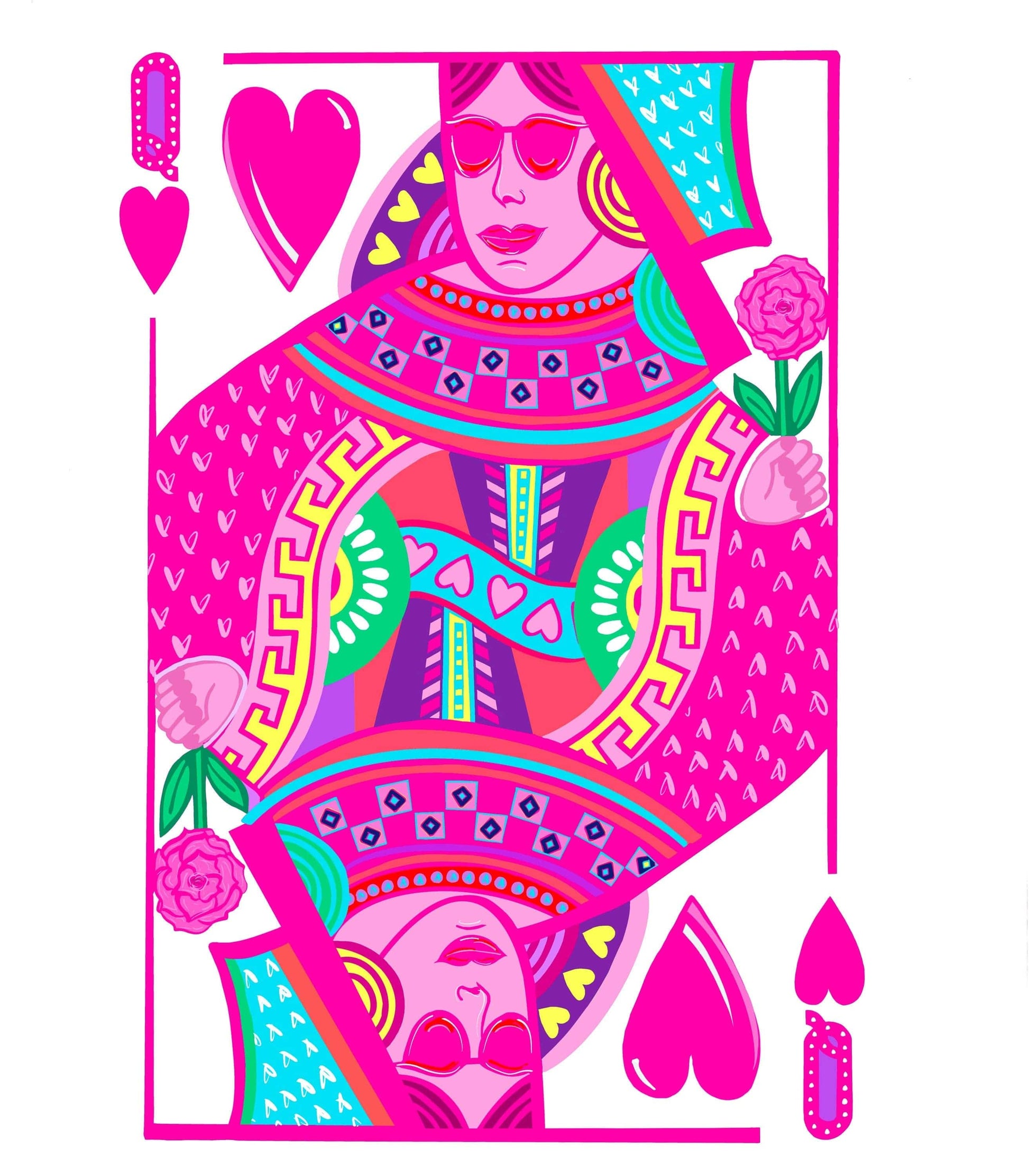 Bailey Made Art Co Queen of Hearts Sticker Sticker