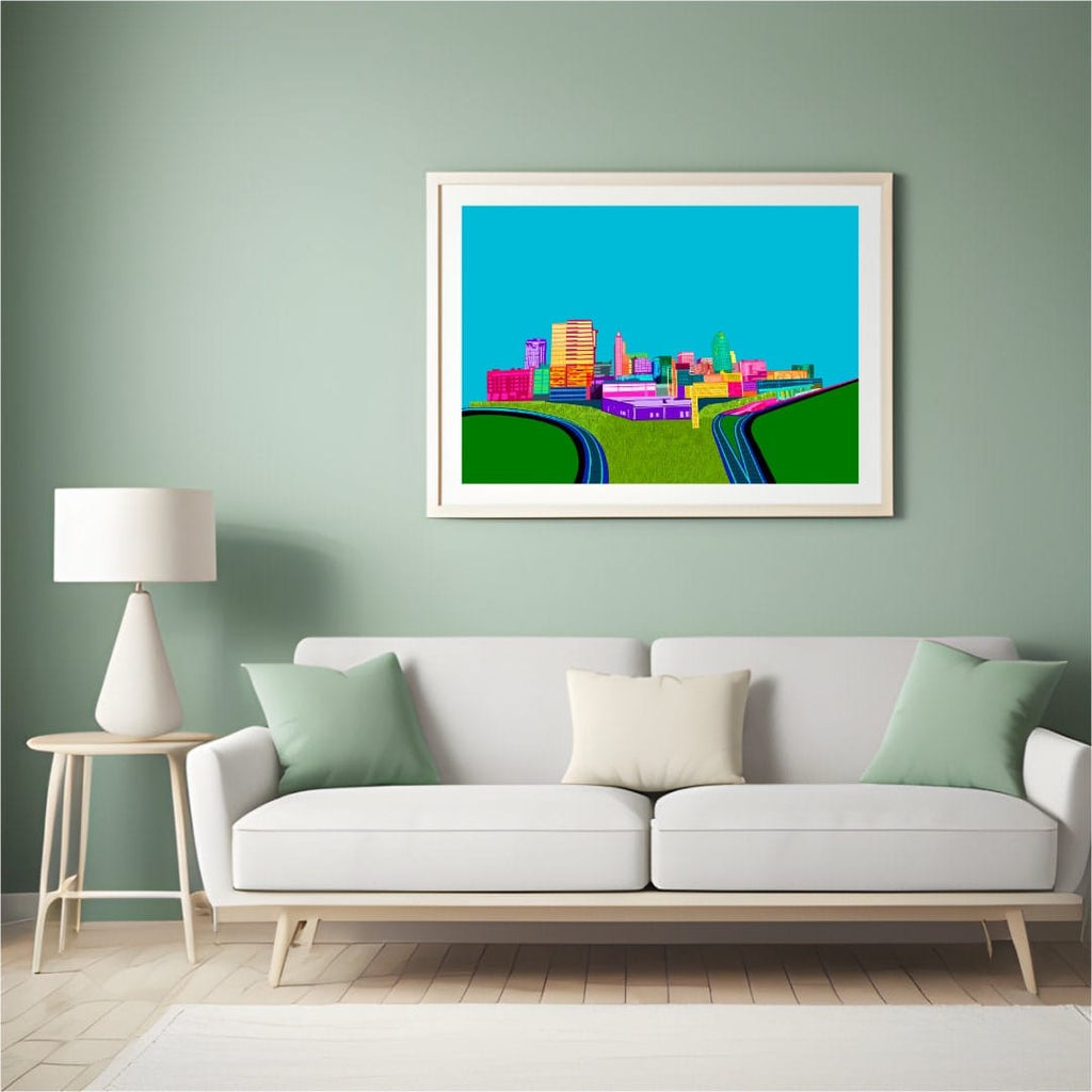 Bailey Made Art Co Raleigh North Carolina Skyline Art