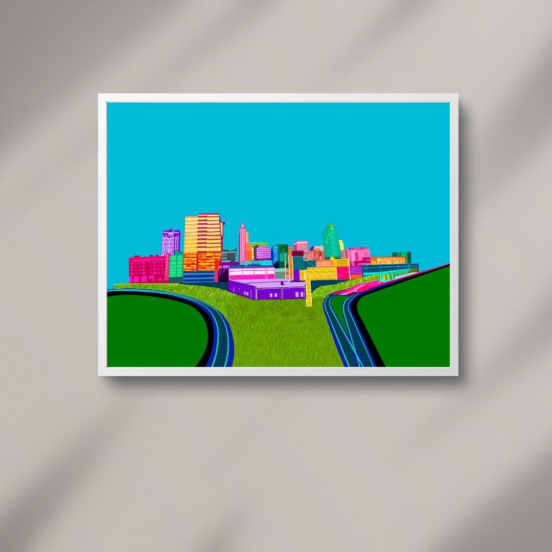 Bailey Made Art Co Raleigh North Carolina Skyline Art