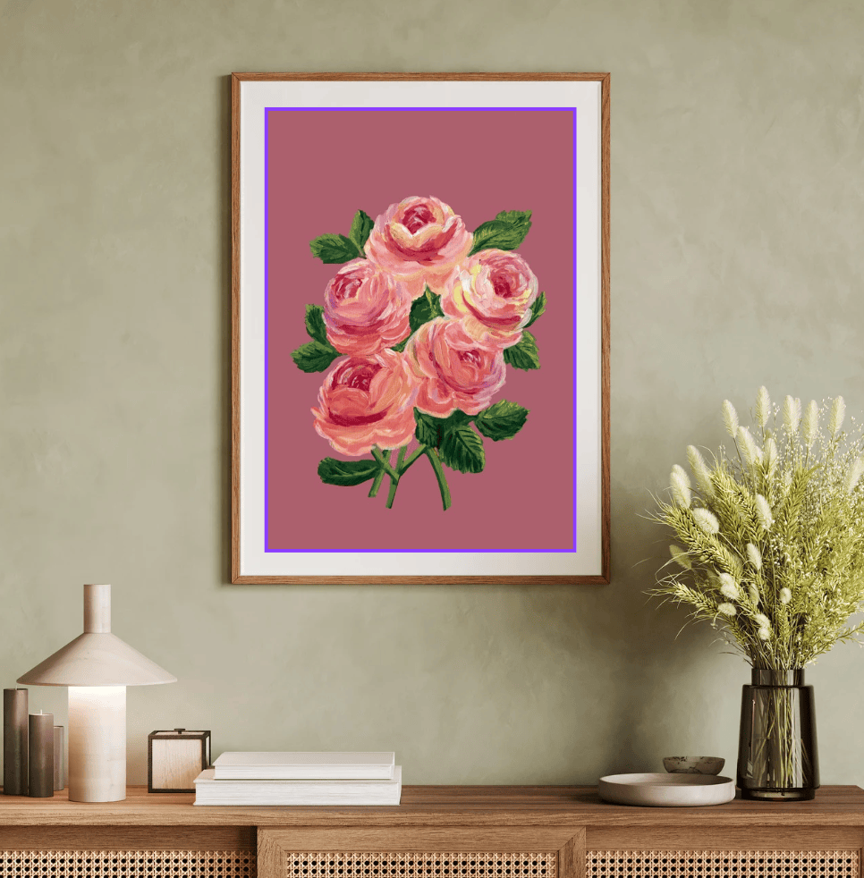 Bailey Made Art Co Rosy Reverie Art Print Art