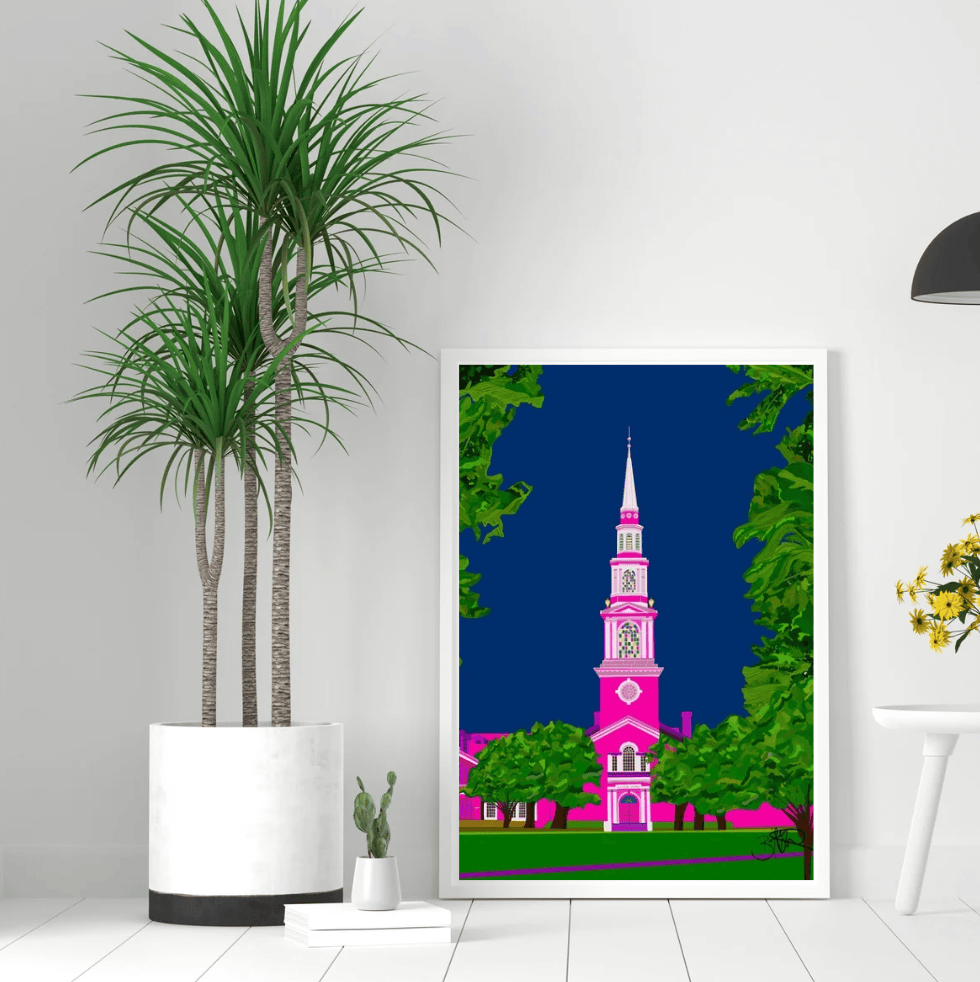 Bailey Made Art Co Samford Reid Chapel Art Print- Officially Licensed by Affinity Art