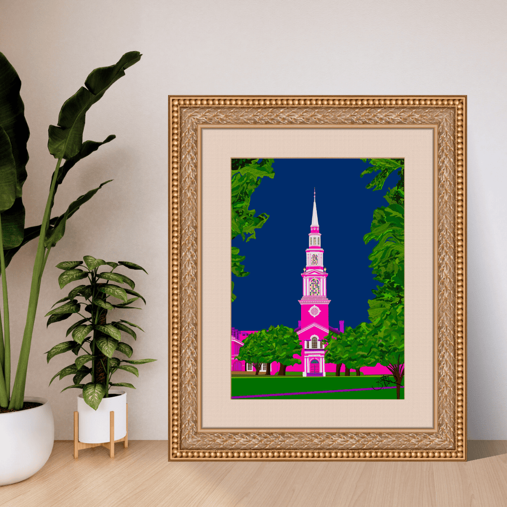 Bailey Made Art Co Samford Reid Chapel Art Print- Officially Licensed by Affinity Art