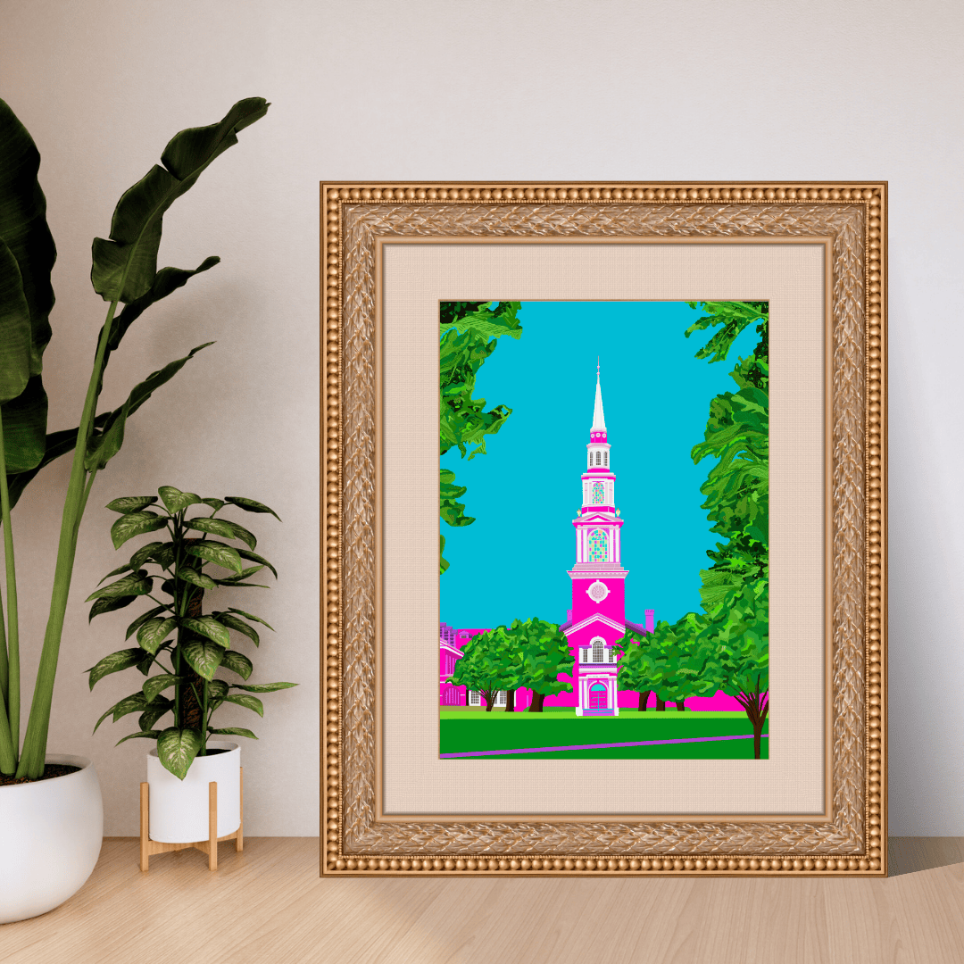 Bailey Made Art Co Samford Reid Chapel Art Print- Officially Licensed by Affinity Art