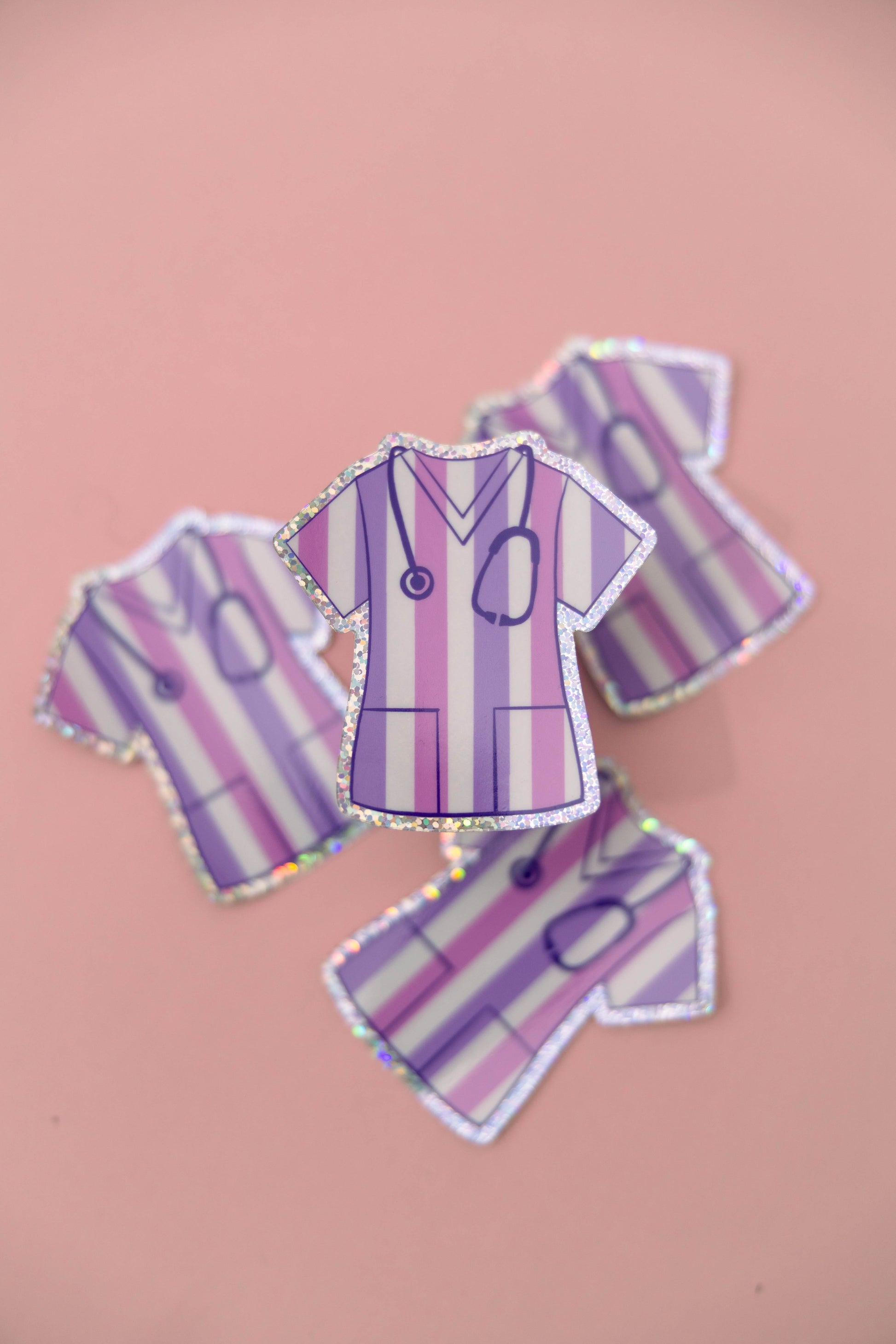 Bailey Made Art Co Sparkly Scrubs Medical Vinyl Sticker Sticker
