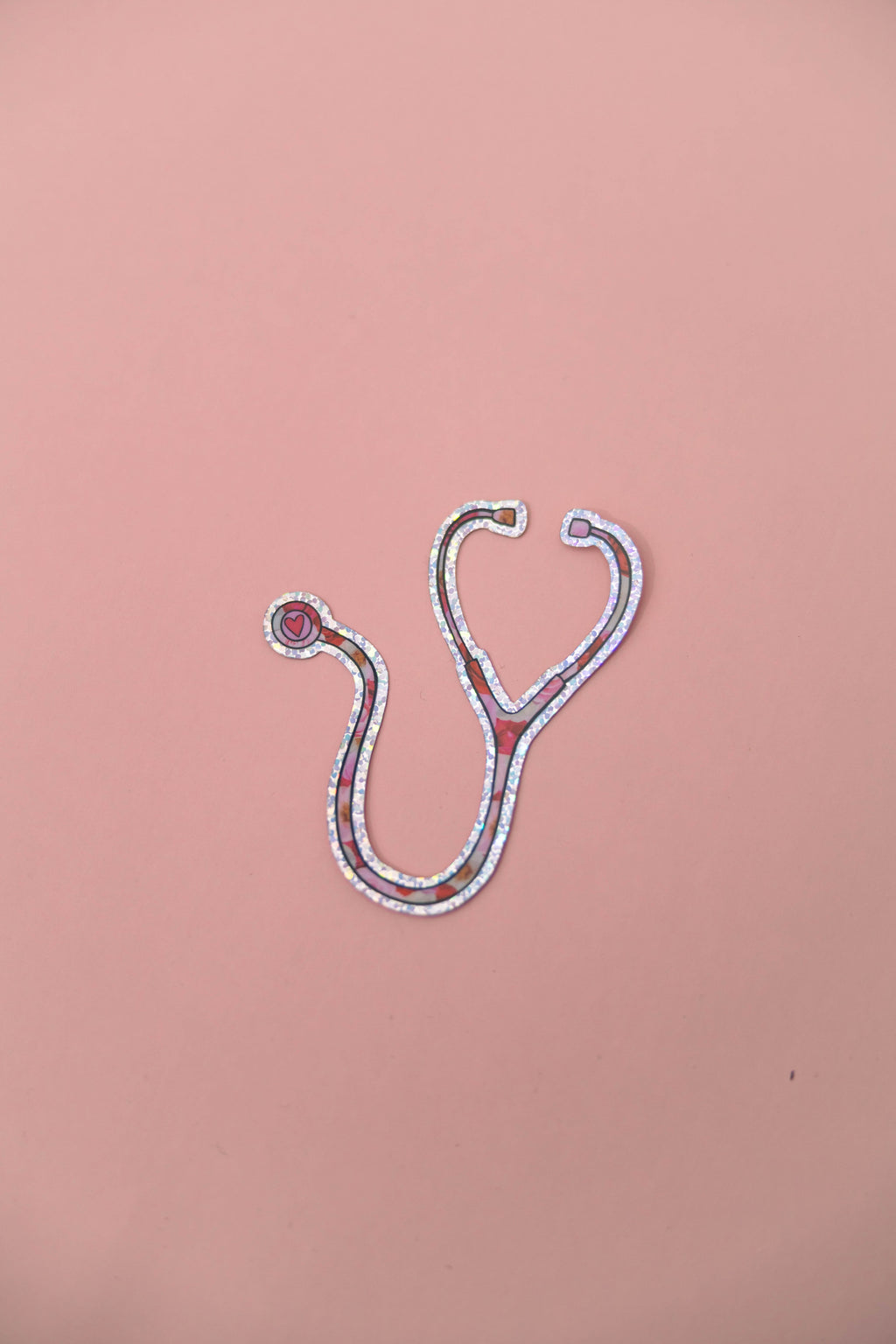 Bailey Made Art Co Sparkly Stethoscope Medical Vinyl Sticker Sticker