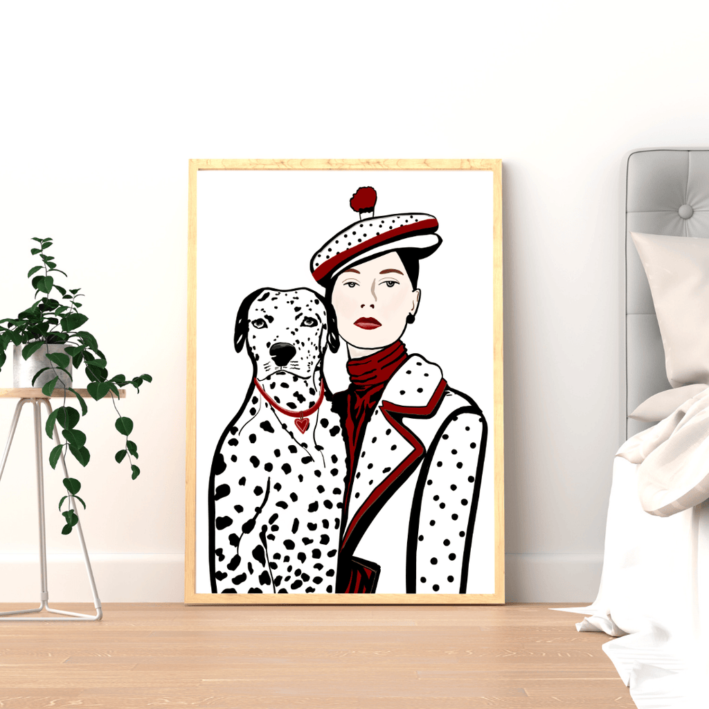 Bailey Made Art Co Spot Check Art Print B&W Art